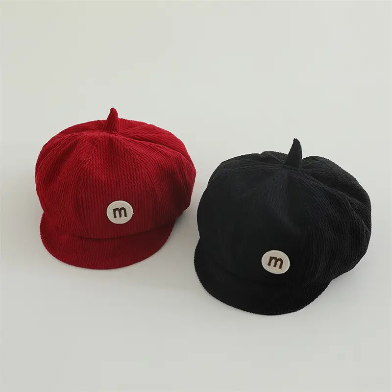 Red Korean Style Baby Beret Windproof Peaked Cap - Image 8