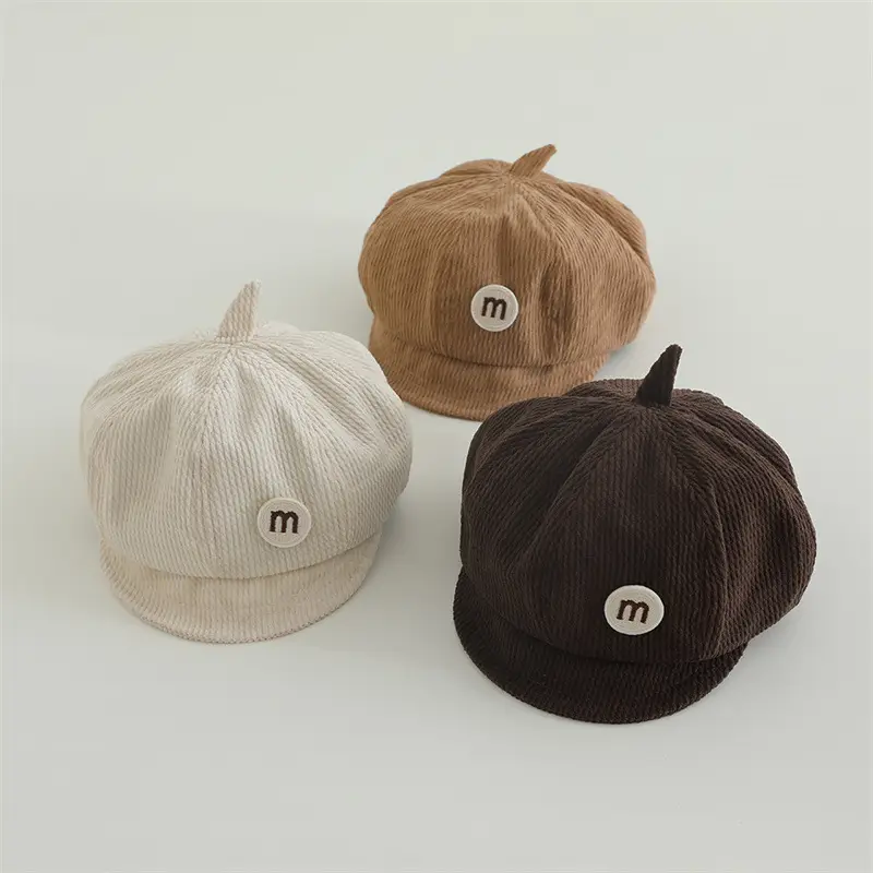 Red Korean Style Baby Beret Windproof Peaked Cap — feature 5