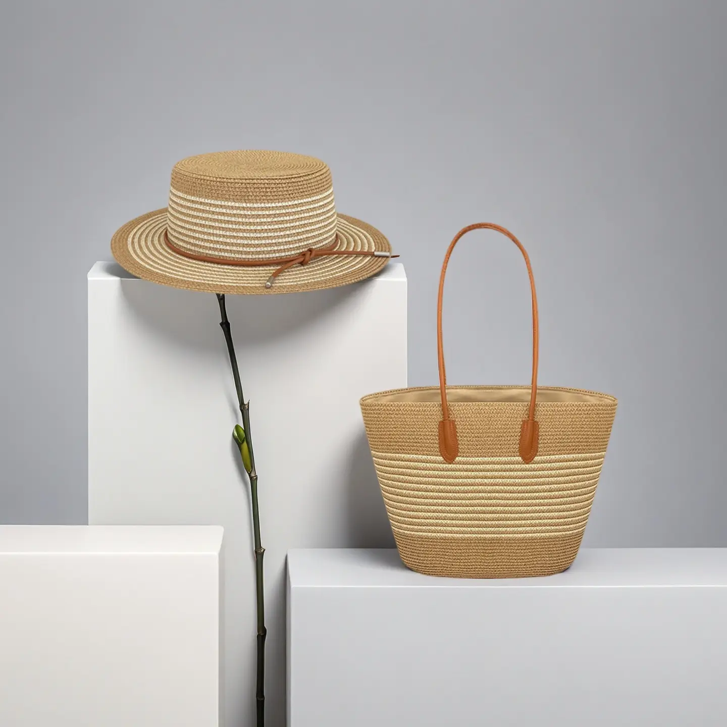 2025 Straw Bag & Hat Set for Travel & Daily Use - Image 5