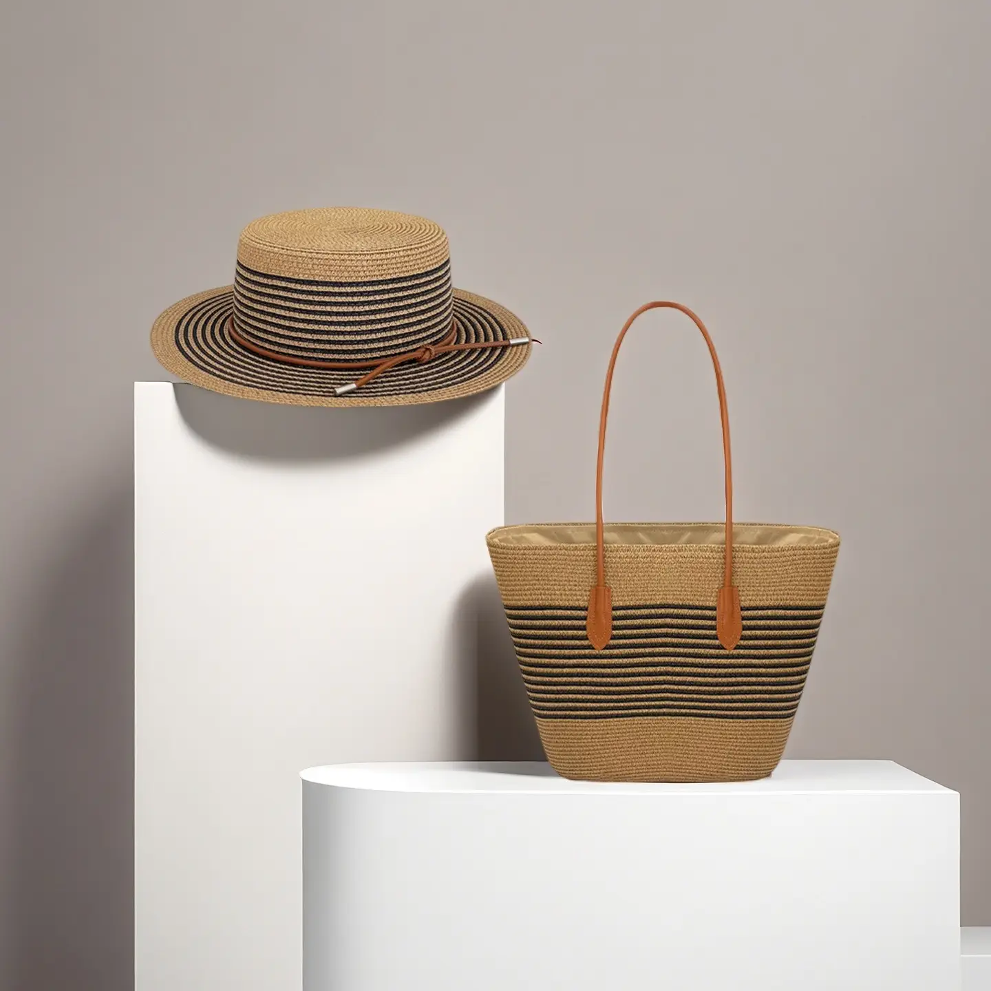 2025 Straw Bag & Hat Set for Travel & Daily Use - Image 6