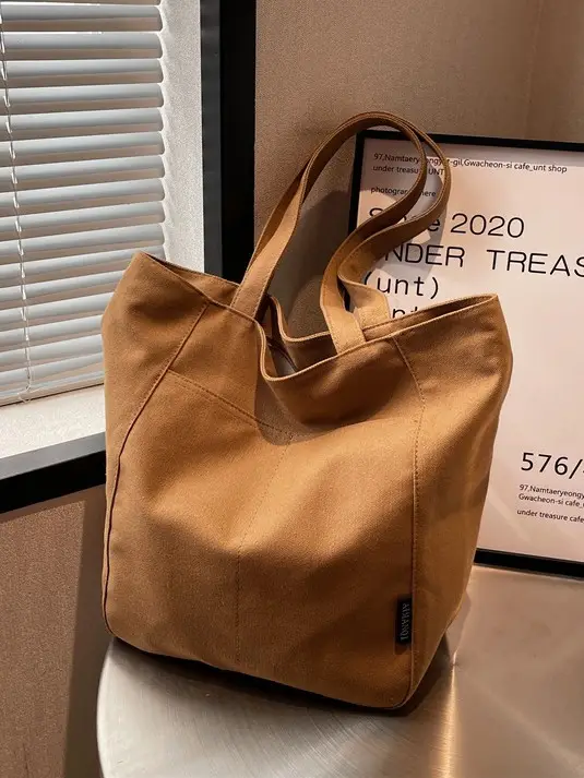 Women Large Capacity Lazy Canvas Tote Bag 2026 - Image 8