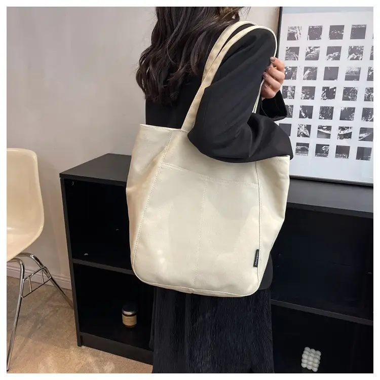 Women Large Capacity Lazy Canvas Tote Bag 2026 — feature 11