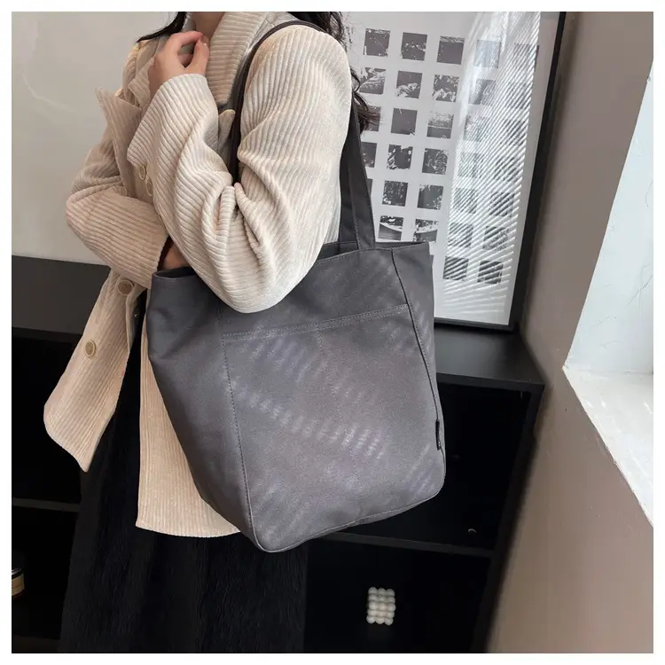 Women Large Capacity Lazy Canvas Tote Bag 2026 — feature 12