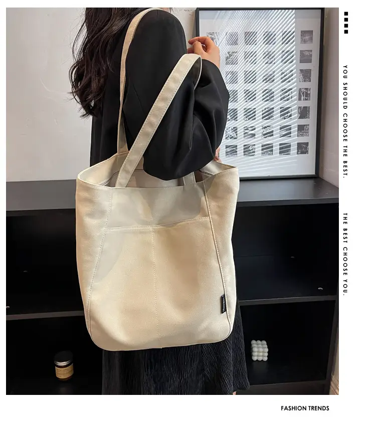 Women Large Capacity Lazy Canvas Tote Bag 2026 — feature 2