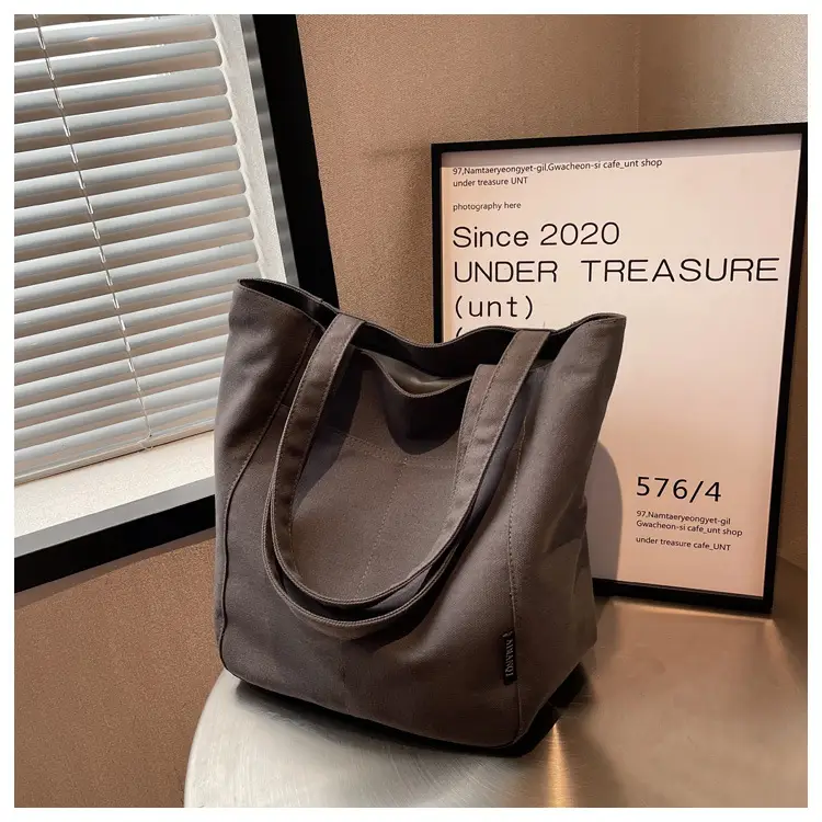 Women Large Capacity Lazy Canvas Tote Bag 2026 — feature 21