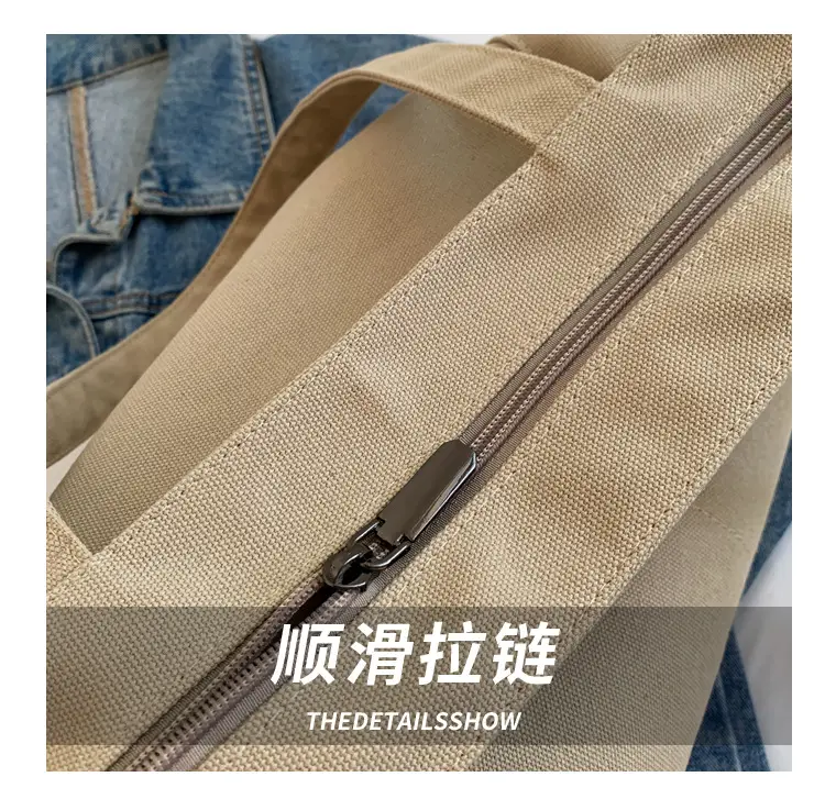 Women Large Capacity Lazy Canvas Tote Bag 2026 — feature 7