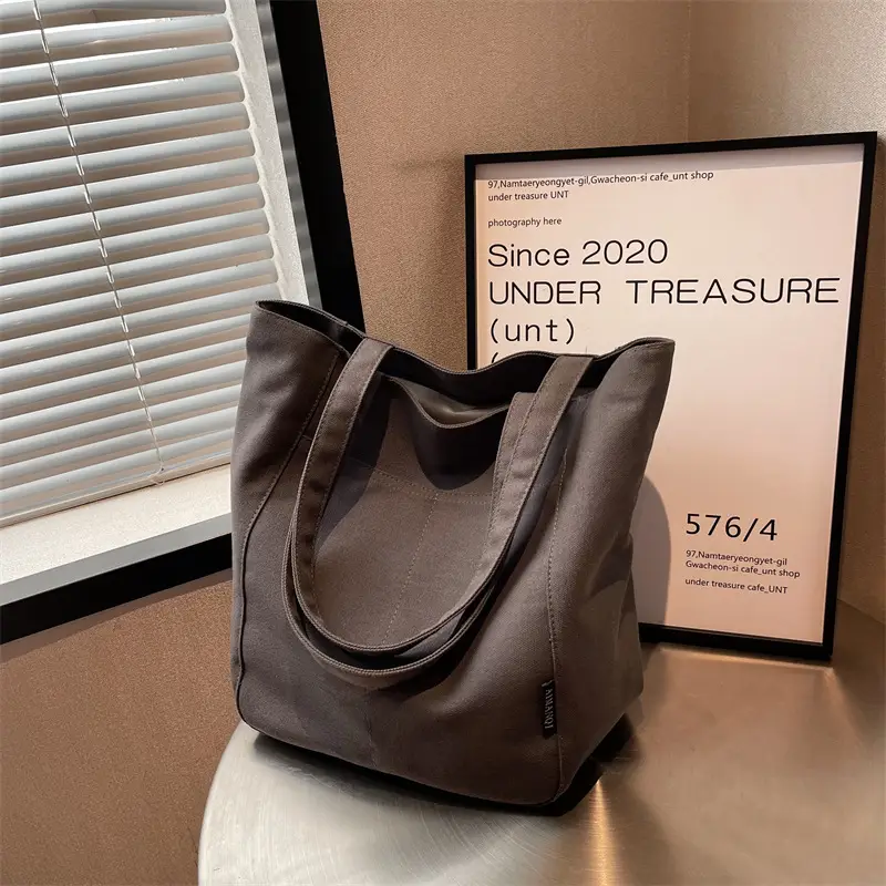 Women Large Capacity Lazy Canvas Tote Bag 2026 - Image 3