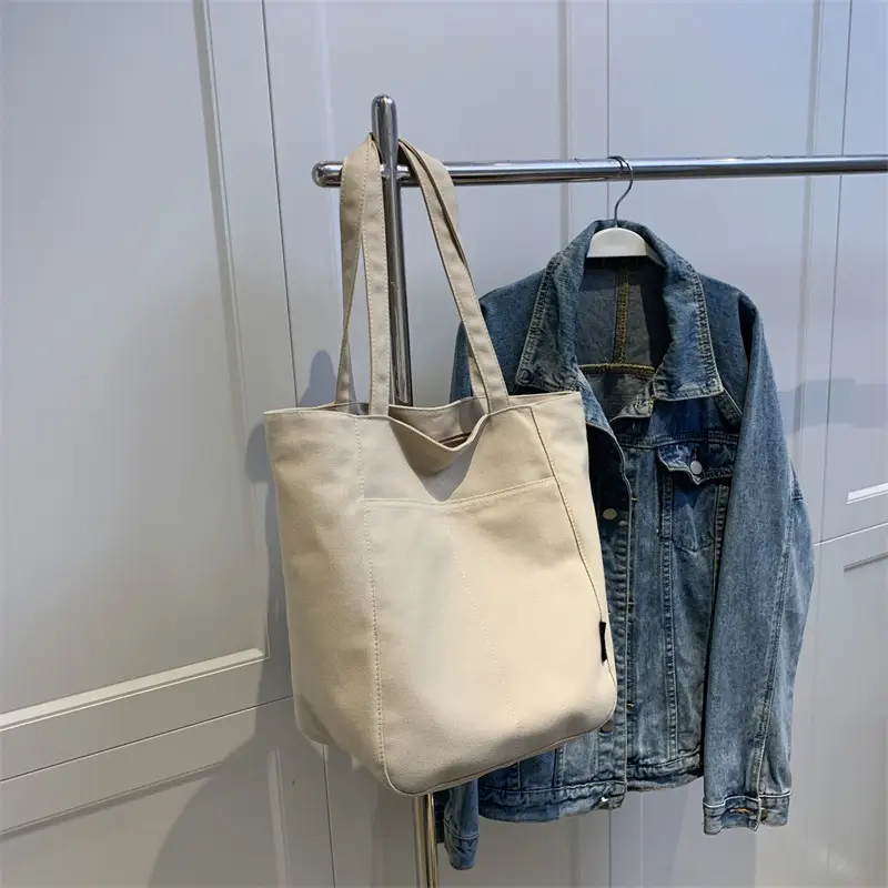 Women Large Capacity Lazy Canvas Tote Bag 2026 - Image 4
