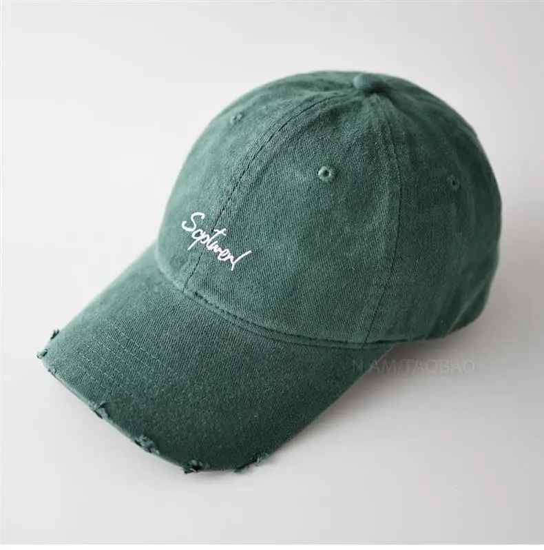 Minimalist Letter Embroidery Soft Brim Baseball Cap Unisex — feature 10