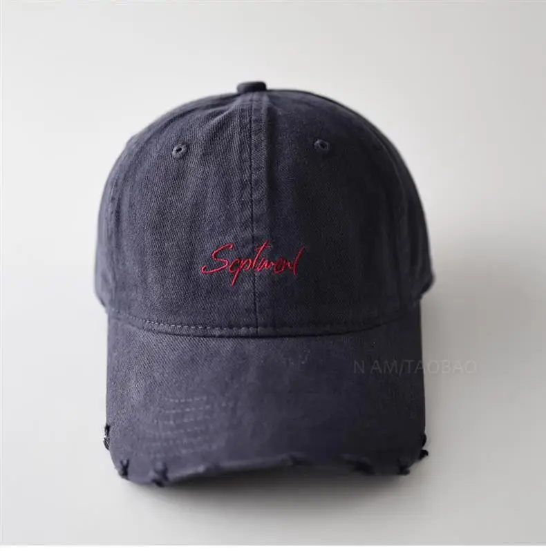 Minimalist Letter Embroidery Soft Brim Baseball Cap Unisex — feature 11