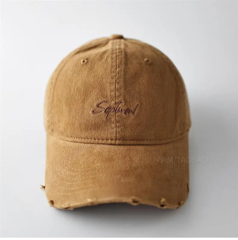 Minimalist Letter Embroidery Soft Brim Baseball Cap Unisex — feature 12