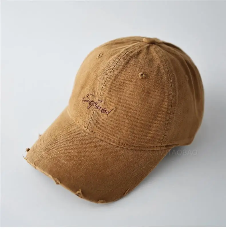 Minimalist Letter Embroidery Soft Brim Baseball Cap Unisex — feature 14