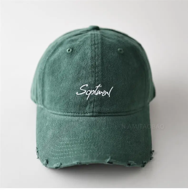 Minimalist Letter Embroidery Soft Brim Baseball Cap Unisex — feature 7