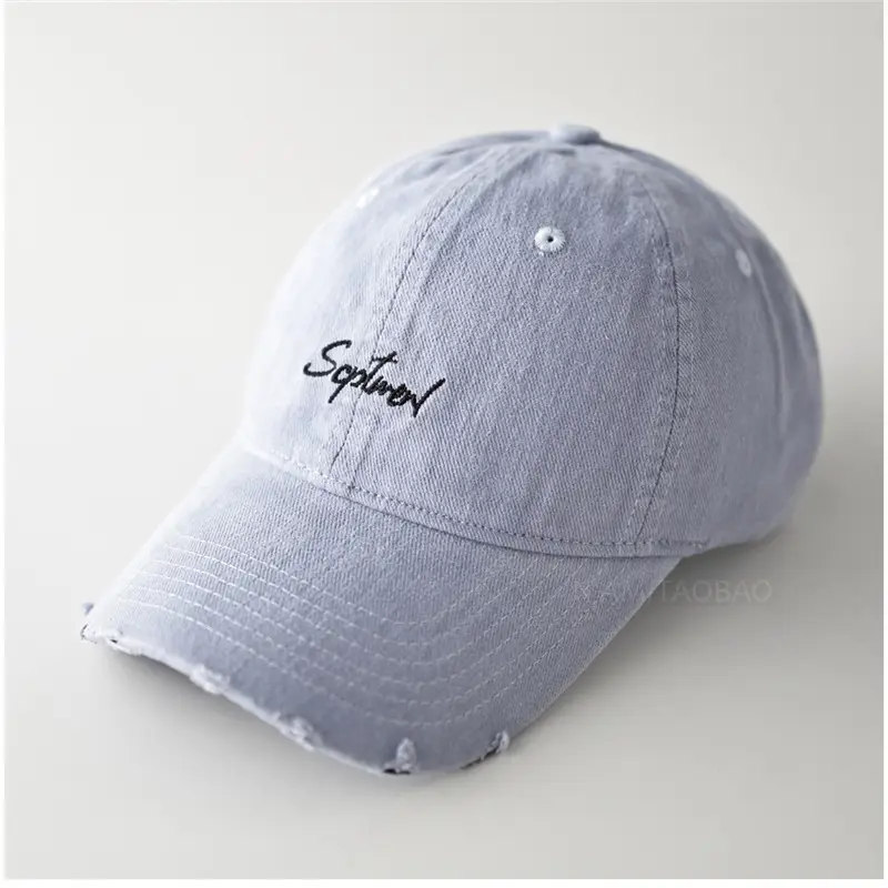 Minimalist Letter Embroidery Soft Brim Baseball Cap Unisex - Image 4