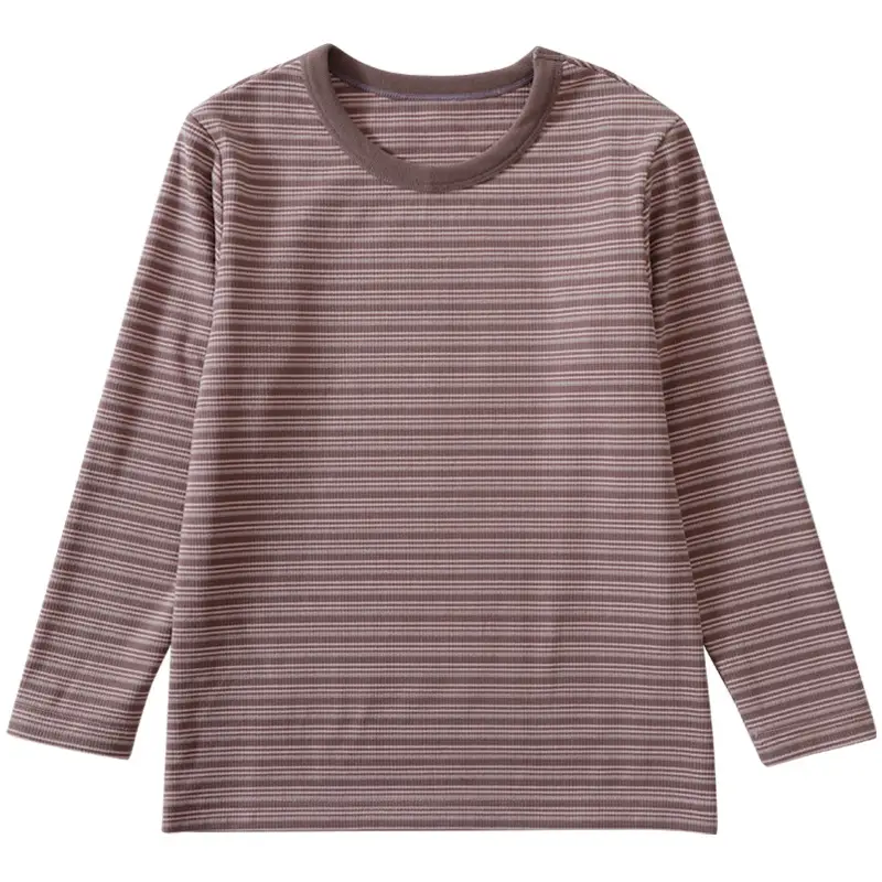 Children Striped Long Sleeve T-Shirt Family Style Warm Cotton - Image 4