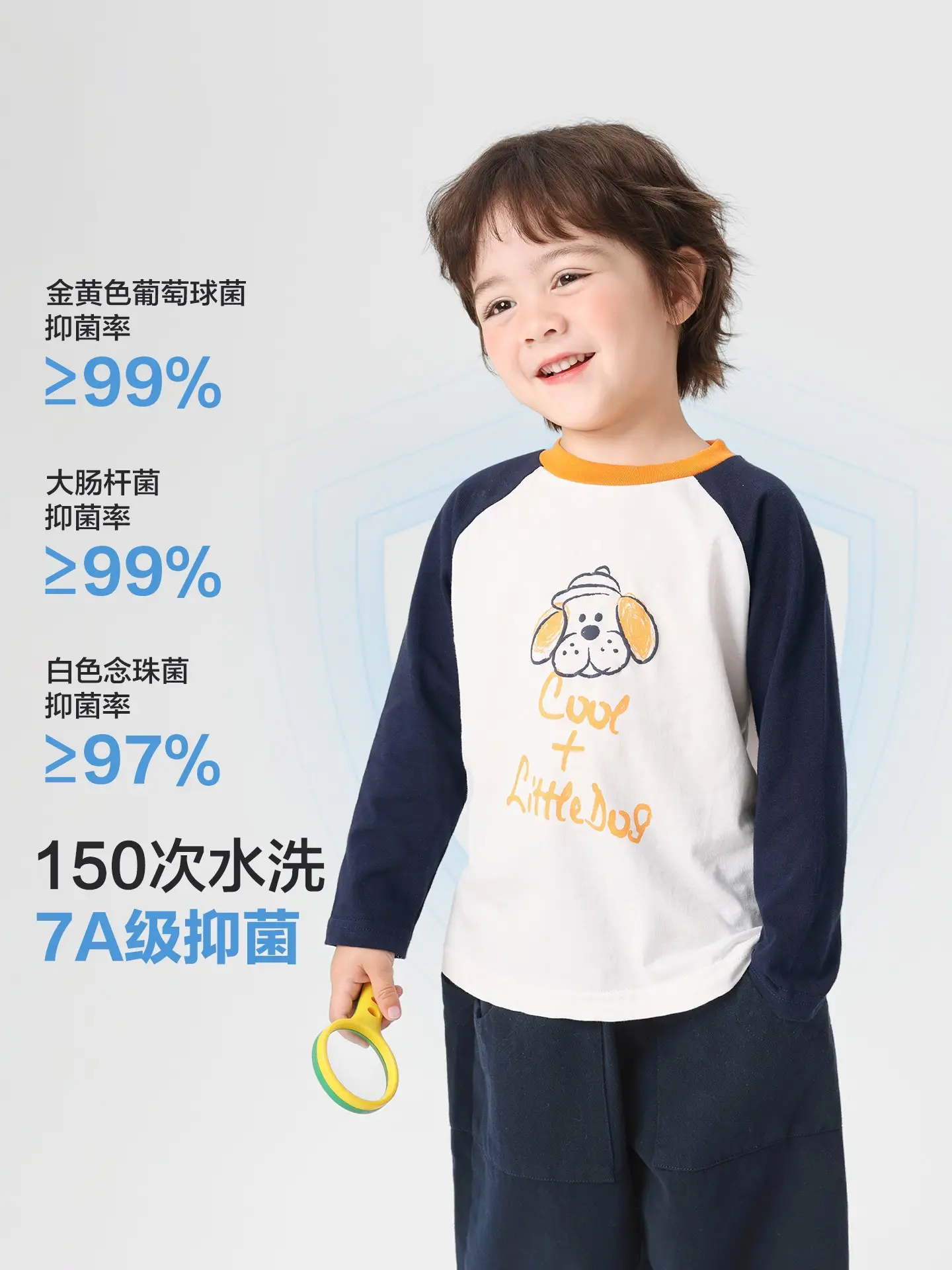 Right European Boys Pure Cotton Long Sleeve T-Shirt Autumn Kids 2025 - Image 5