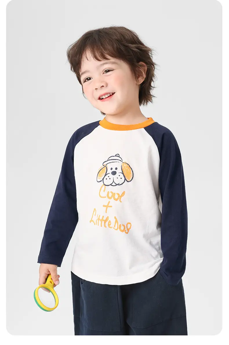 Right European Boys Pure Cotton Long Sleeve T-Shirt Autumn Kids 2025 — feature 14