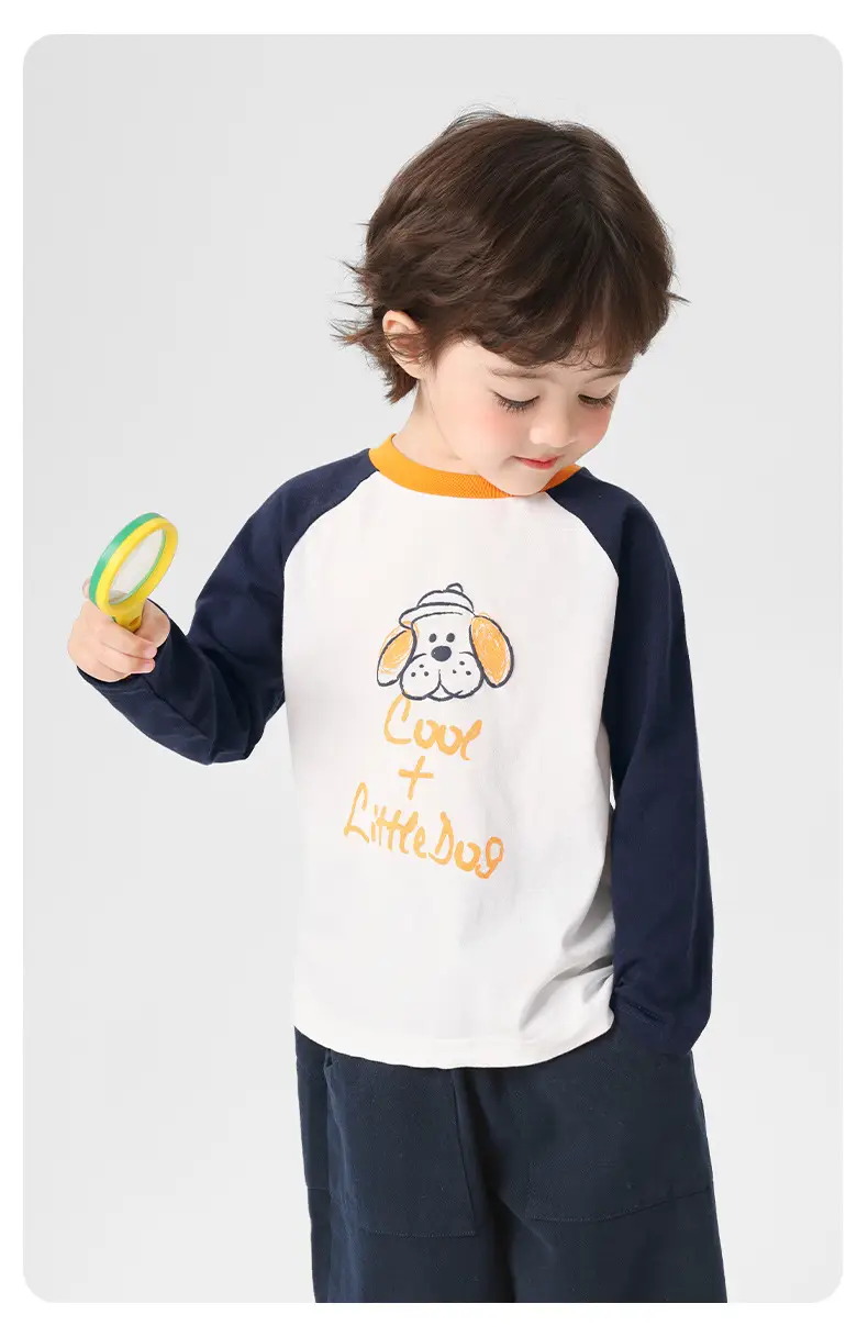 Right European Boys Pure Cotton Long Sleeve T-Shirt Autumn Kids 2025 — feature 15