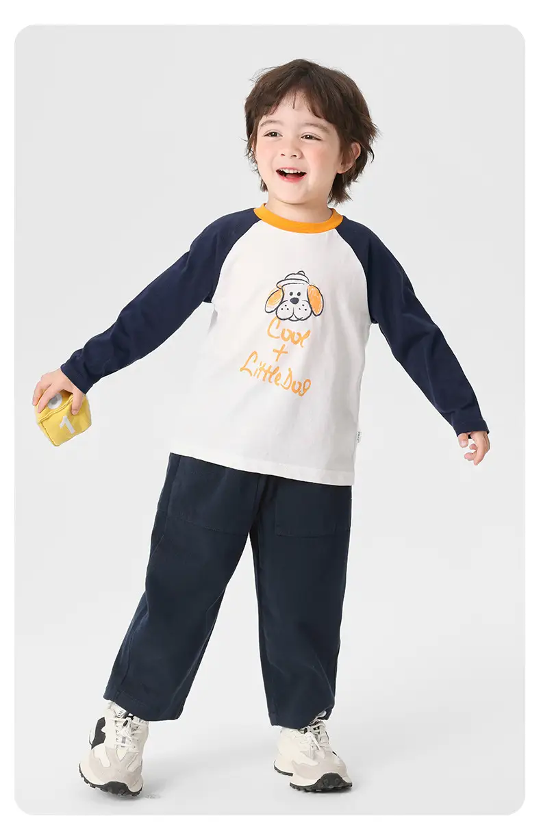 Right European Boys Pure Cotton Long Sleeve T-Shirt Autumn Kids 2025 — feature 17