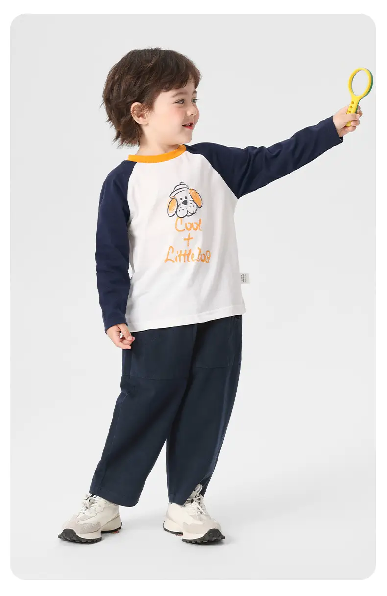 Right European Boys Pure Cotton Long Sleeve T-Shirt Autumn Kids 2025 — feature 18