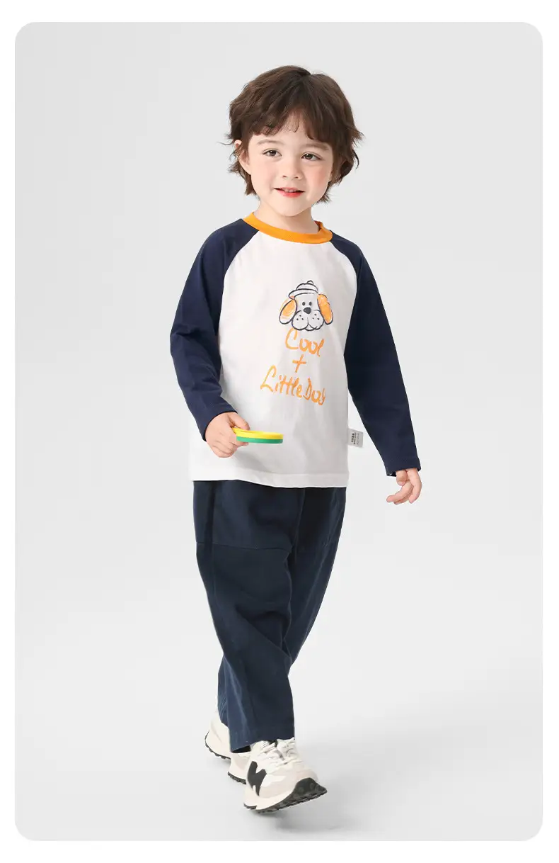 Right European Boys Pure Cotton Long Sleeve T-Shirt Autumn Kids 2025 — feature 19