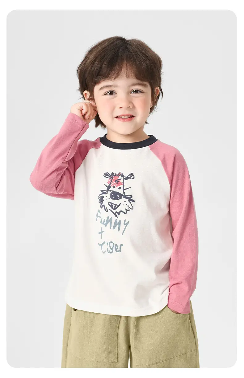 Right European Boys Pure Cotton Long Sleeve T-Shirt Autumn Kids 2025 — feature 20