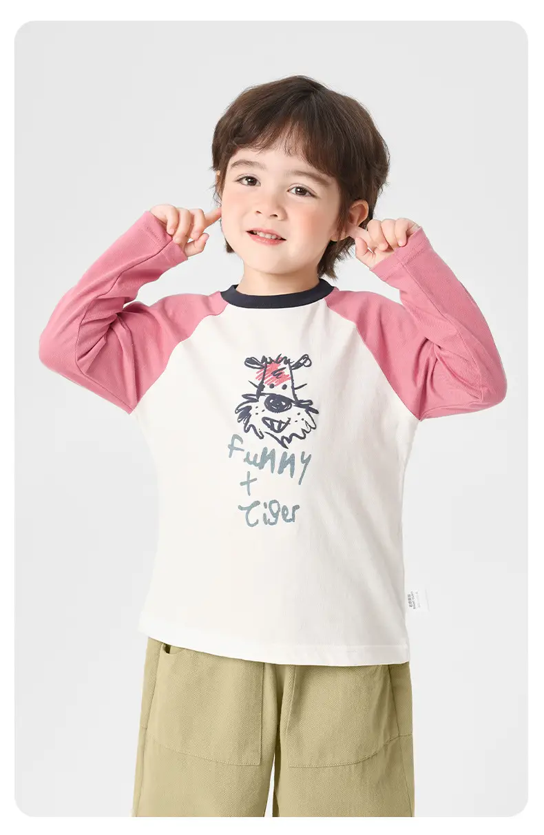 Right European Boys Pure Cotton Long Sleeve T-Shirt Autumn Kids 2025 — feature 21