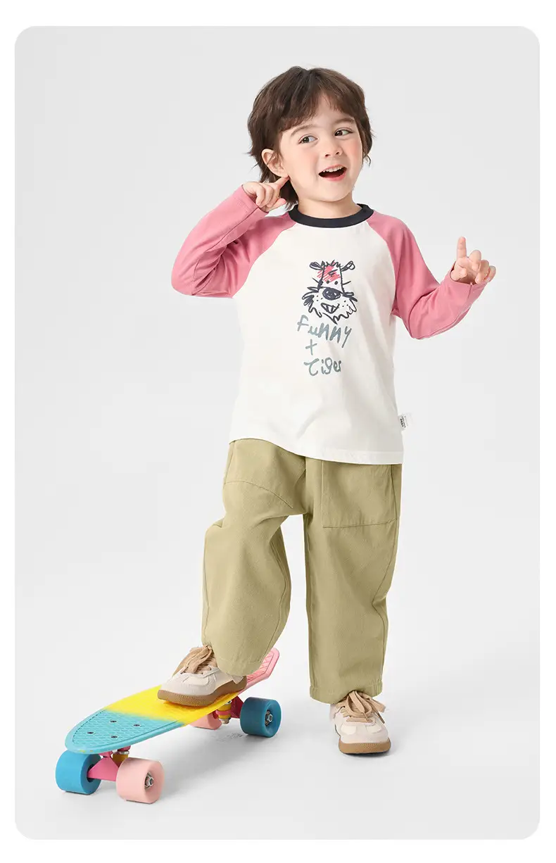 Right European Boys Pure Cotton Long Sleeve T-Shirt Autumn Kids 2025 — feature 22