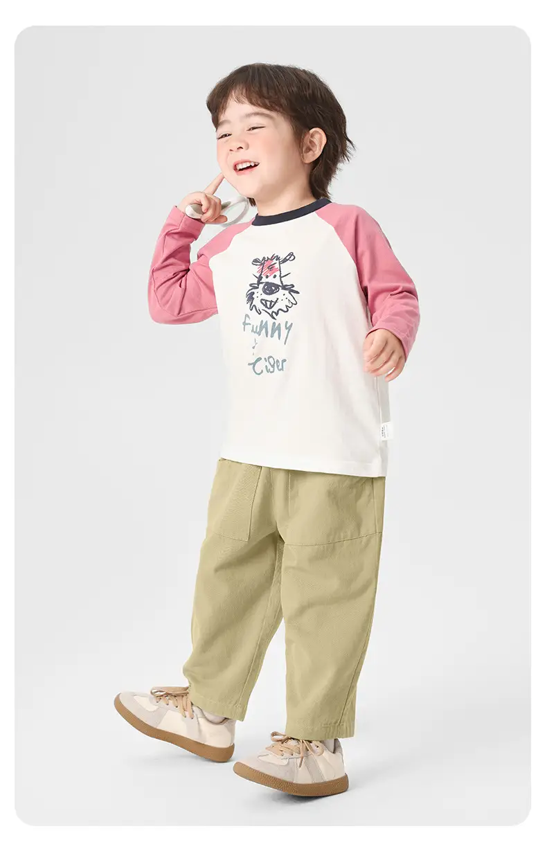 Right European Boys Pure Cotton Long Sleeve T-Shirt Autumn Kids 2025 — feature 24