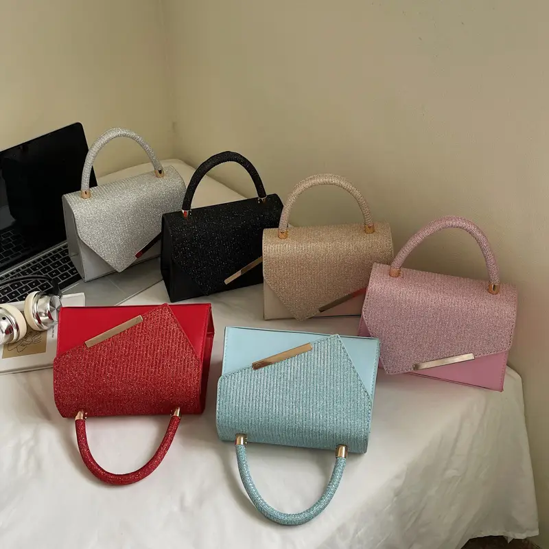 Pink Faux Leather Shoulder Bag for Women 2025