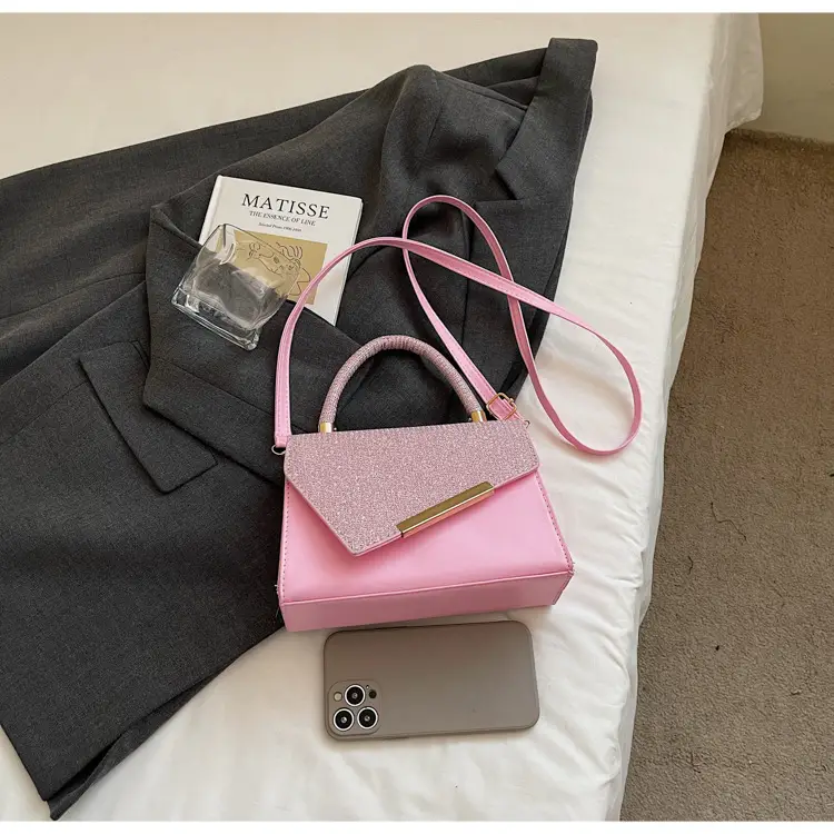 Pink Faux Leather Shoulder Bag for Women 2025 — feature 23
