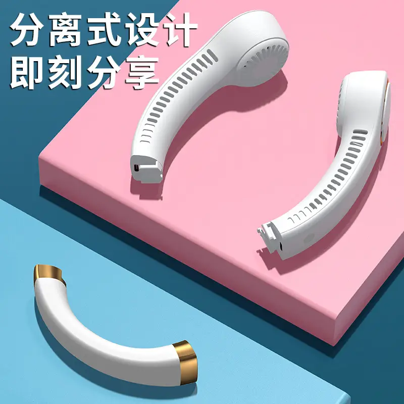 Cross-Border Lazy Small Fan Hanging Neck Mini Cooling New Hanging Neck Fan Portable Small Bladeless Fan