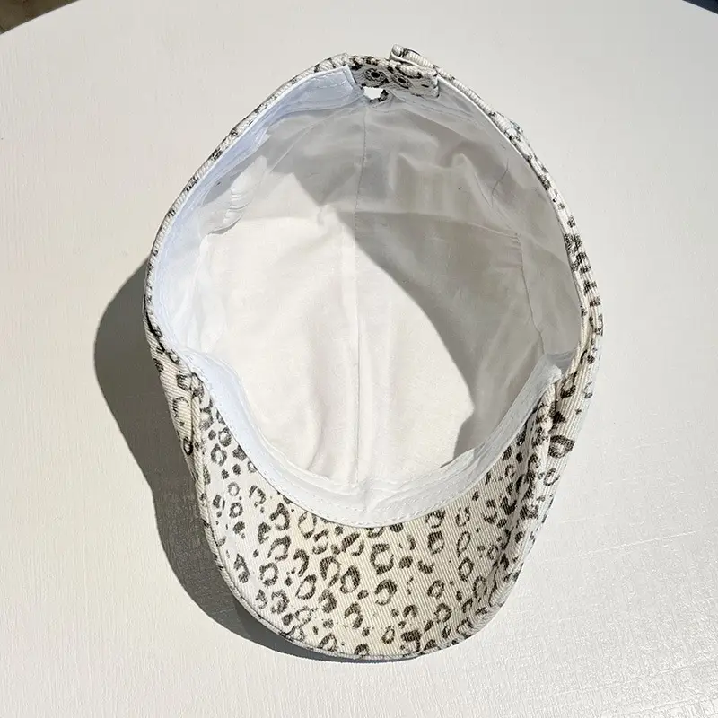 Leopard Print Forward Cap Women Face Slimmer Cap — feature 13