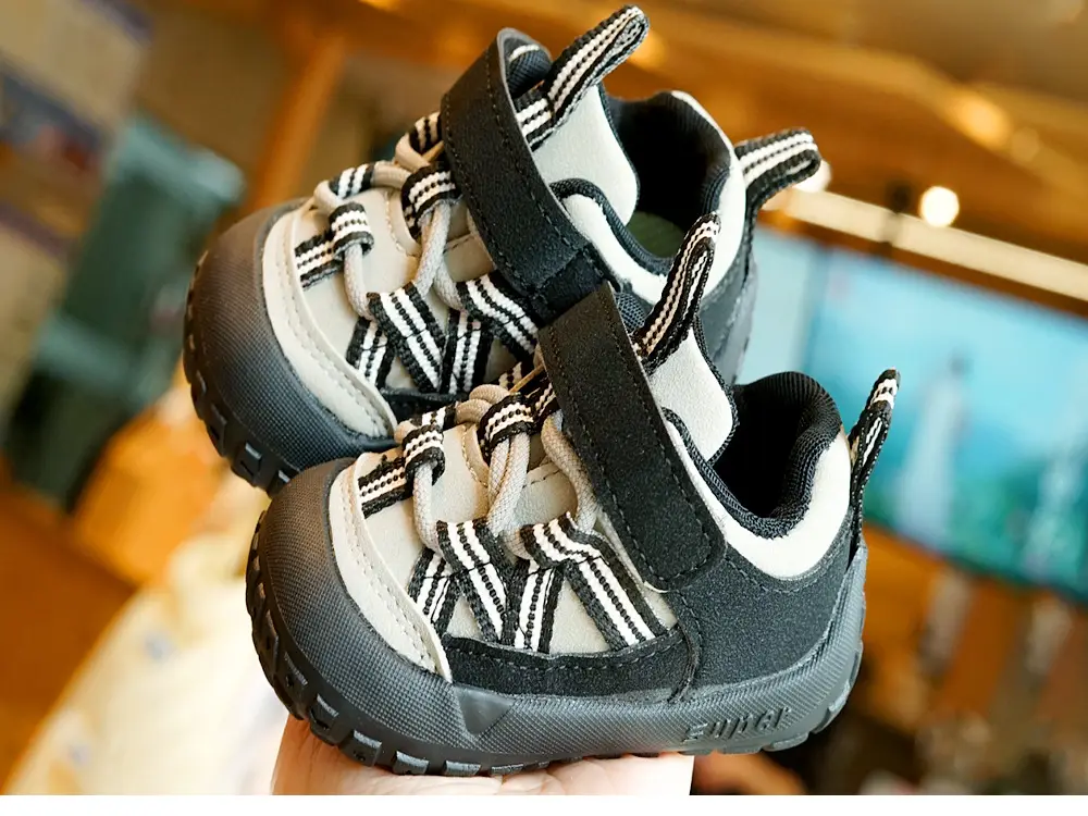 Toddler Shoes Black Grey New 1-2Yrs Non-Slip — feature 8