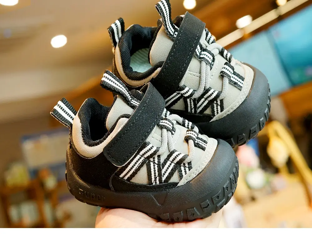 Toddler Shoes Black Grey New 1-2Yrs Non-Slip — feature 9