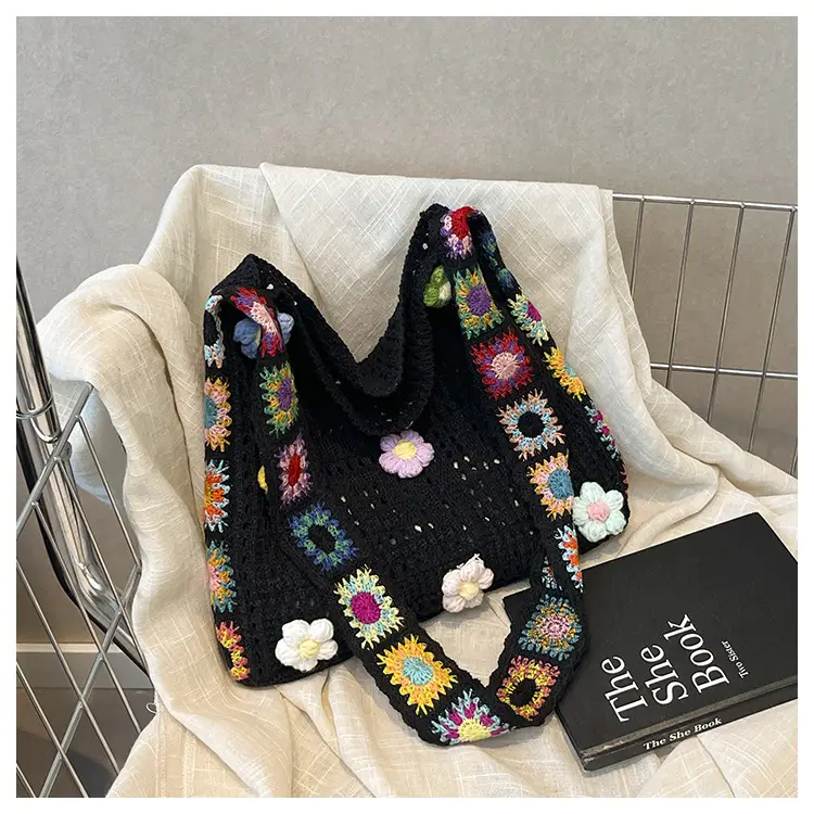 Women Hollow Out Woven Beach Bag 2025 New Yarn Large Capacity — feature 29