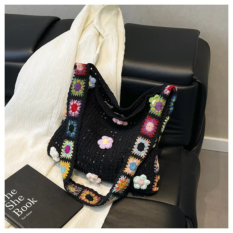 Women Hollow Out Woven Beach Bag 2025 New Yarn Large Capacity — feature 31