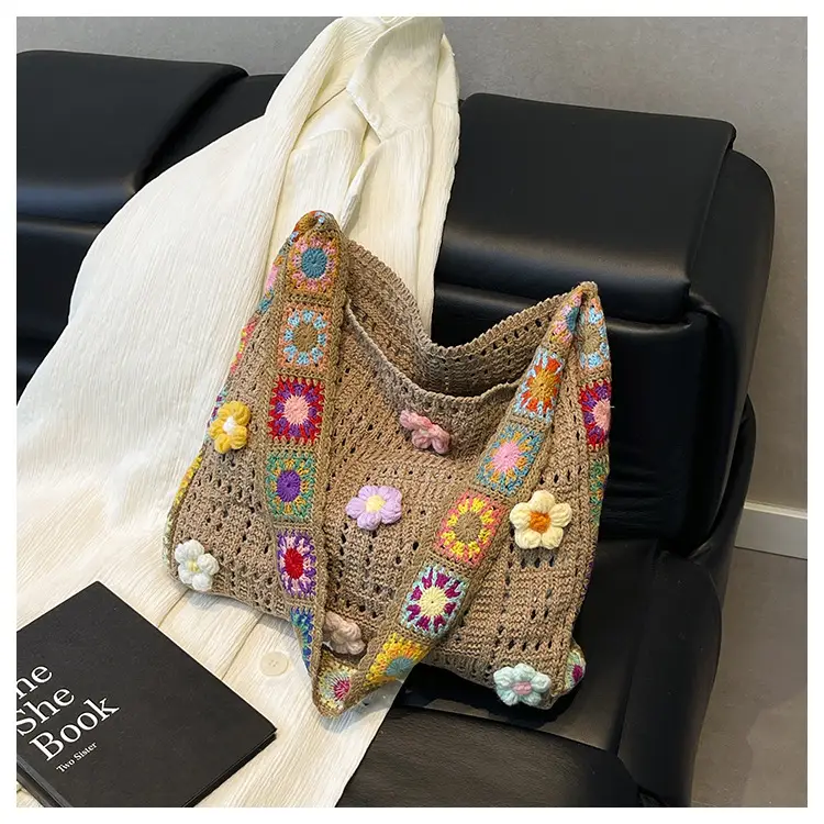 Women Hollow Out Woven Beach Bag 2025 New Yarn Large Capacity — feature 32