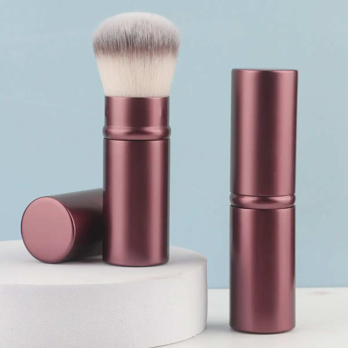 Portable Retractable Makeup Brush for Blush & Powder - Image 51