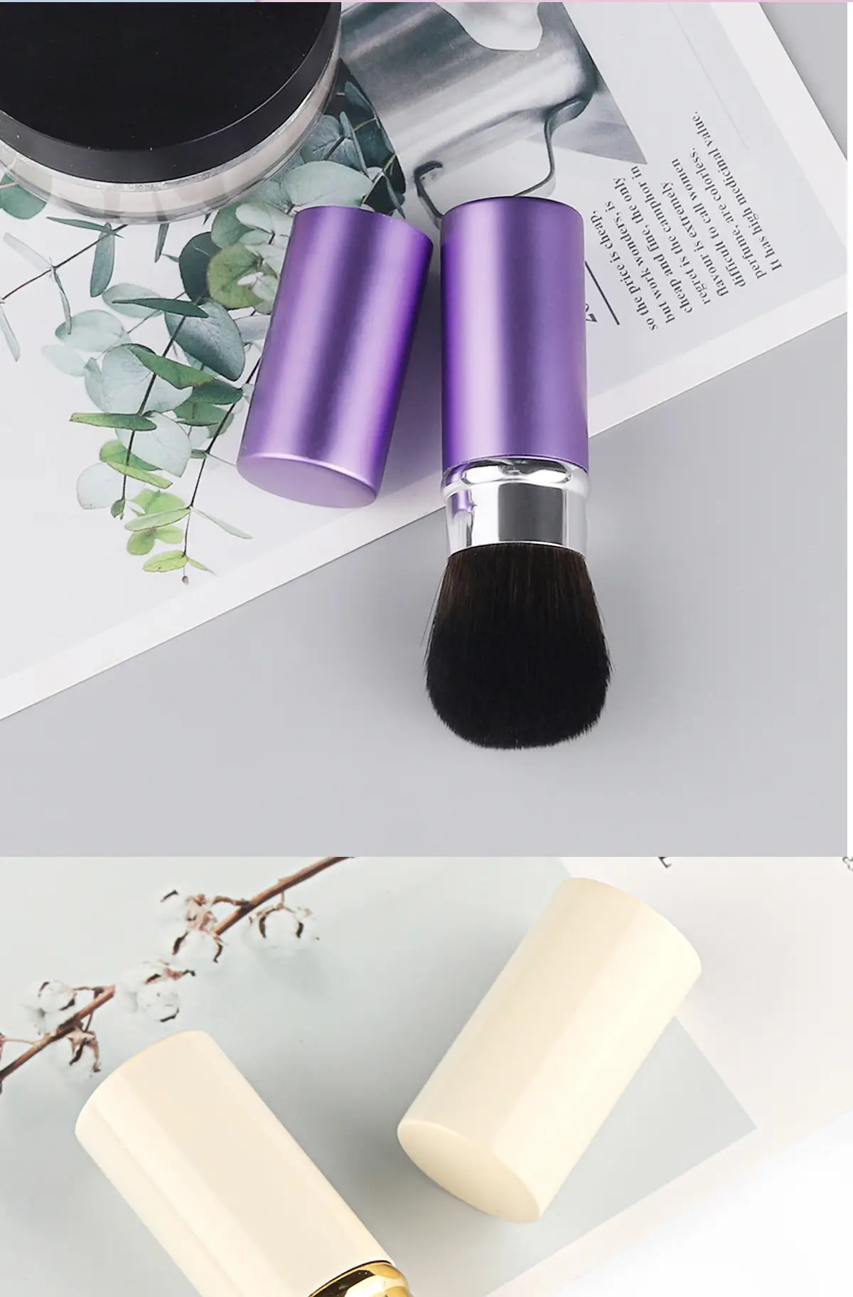 Portable Retractable Makeup Brush for Blush & Powder — feature 26
