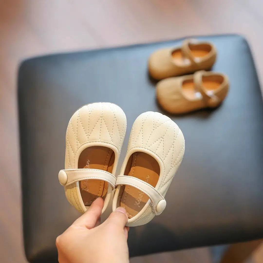 Baby Girl Toddler Shoes Spring 1 to 2 Years Old Soft-Soled Baby Shoes Little Princess Shoes Fashionable Girls' Flats