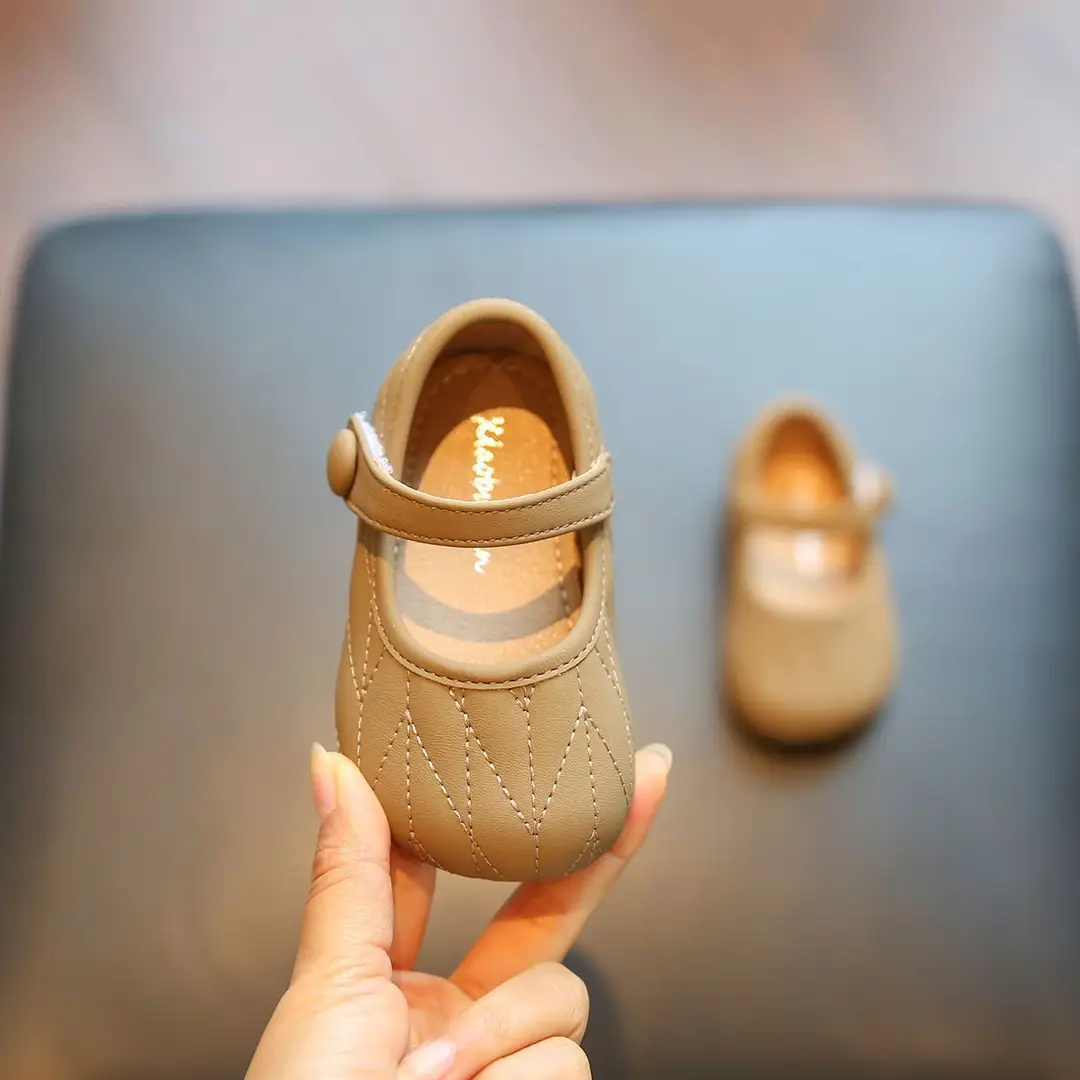 Baby Girl Toddler Shoes Spring 1 to 2 Years Old Soft-Soled Baby Shoes Little Princess Shoes Fashionable Girls' Flats