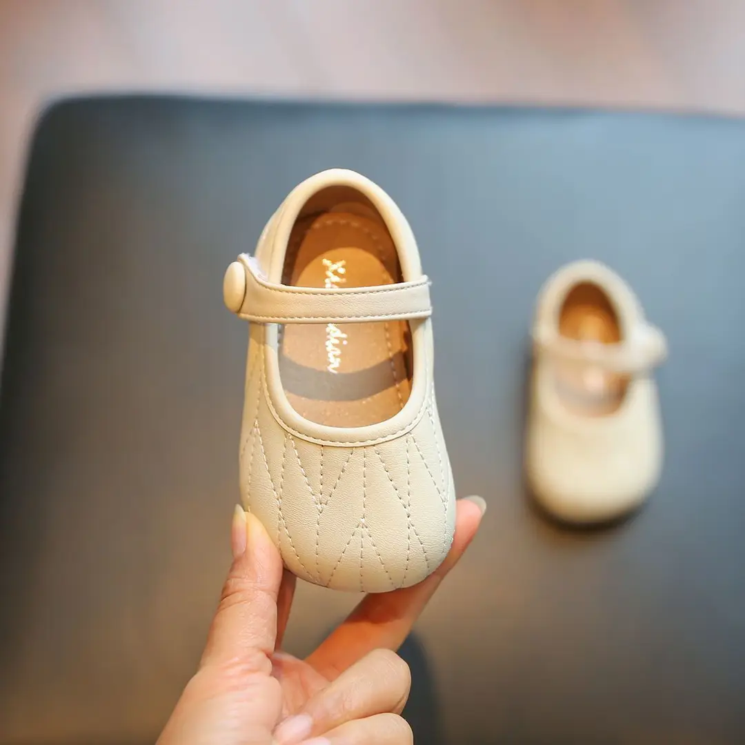 Baby Girl Toddler Shoes Spring 1 to 2 Years Old Soft-Soled Baby Shoes Little Princess Shoes Fashionable Girls' Flats