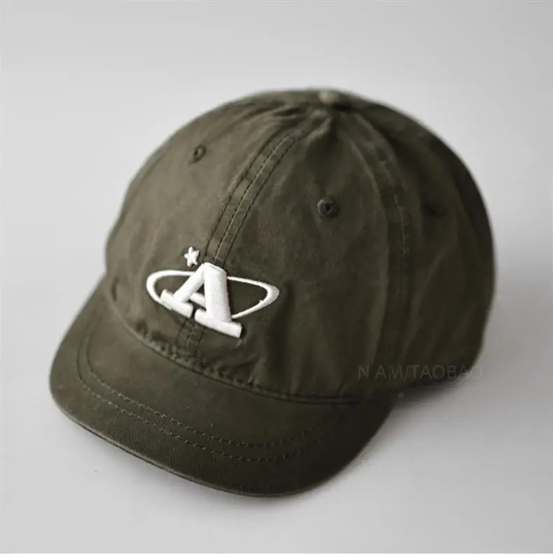 Men's Olive Green Three-Dim Embroidery Cap — feature 8