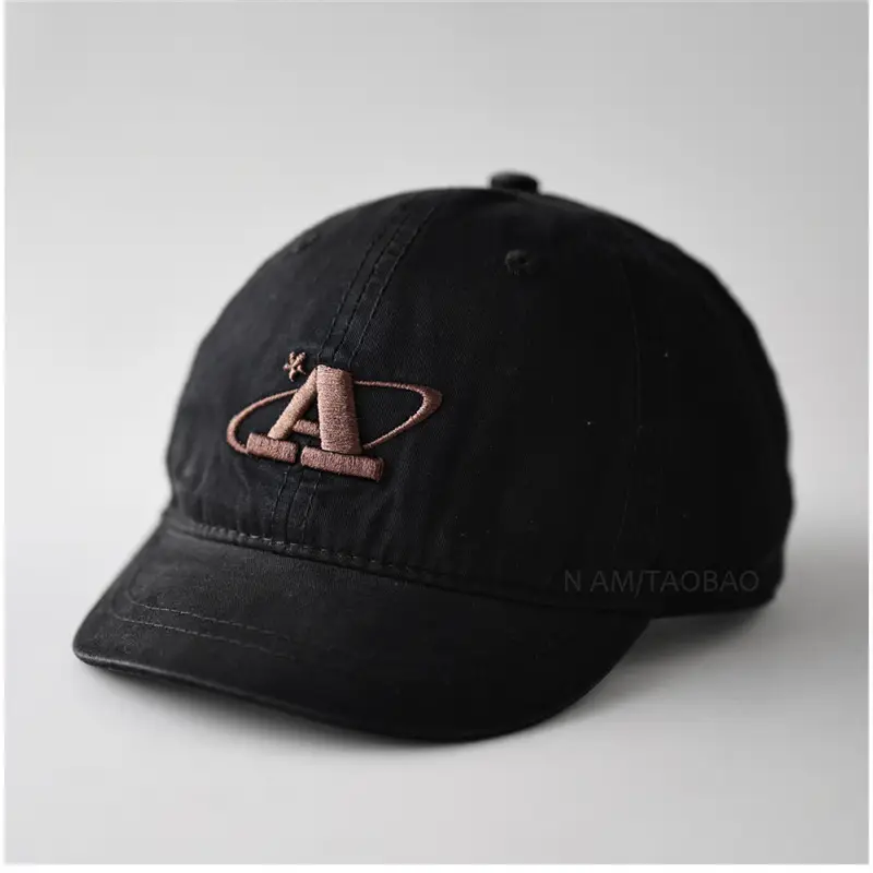 Men's Olive Green Three-Dim Embroidery Cap - Image 3
