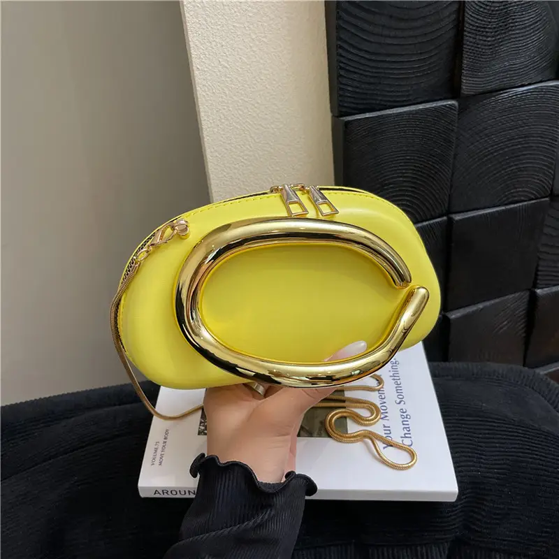 2025 Yellow Chain Shoulder Crossbody Bag - Image 3