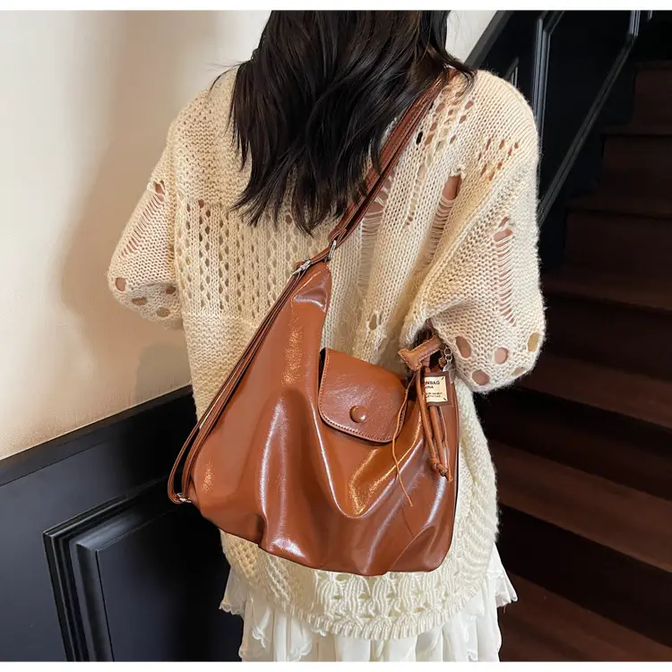Korean Style Brown Leather Crossbody Bag for Women — feature 11