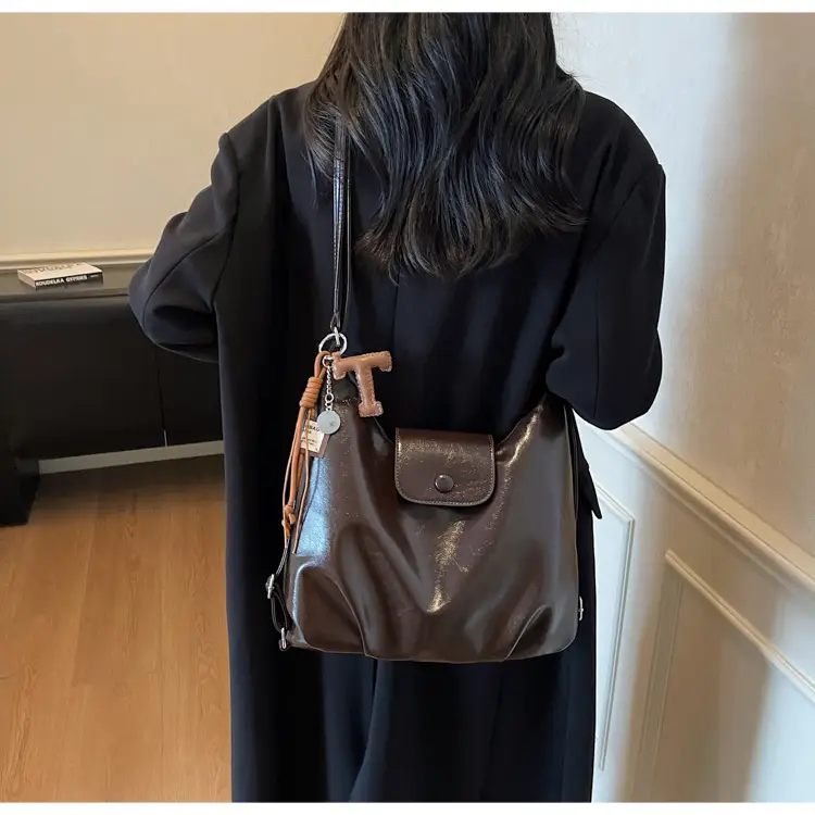Korean Style Brown Leather Crossbody Bag for Women — feature 19