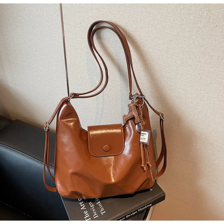 Korean Style Brown Leather Crossbody Bag for Women — feature 37