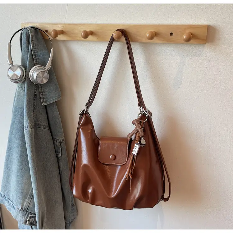 Korean Style Brown Leather Crossbody Bag for Women — feature 38